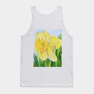 Single watercolour daffodil painting Tank Top